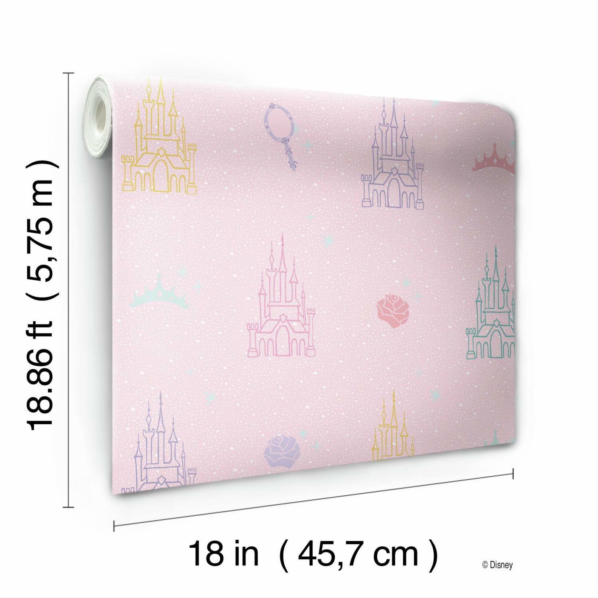 RoomMates Disney Princess Castle Peel & Stick Wallpaper